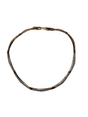 Vintage Swarovski Crystal Necklace Adjustable 15-16"